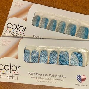 COLOR STREET nail polish strips bundle of 2 (Atlantis & French Riviera)